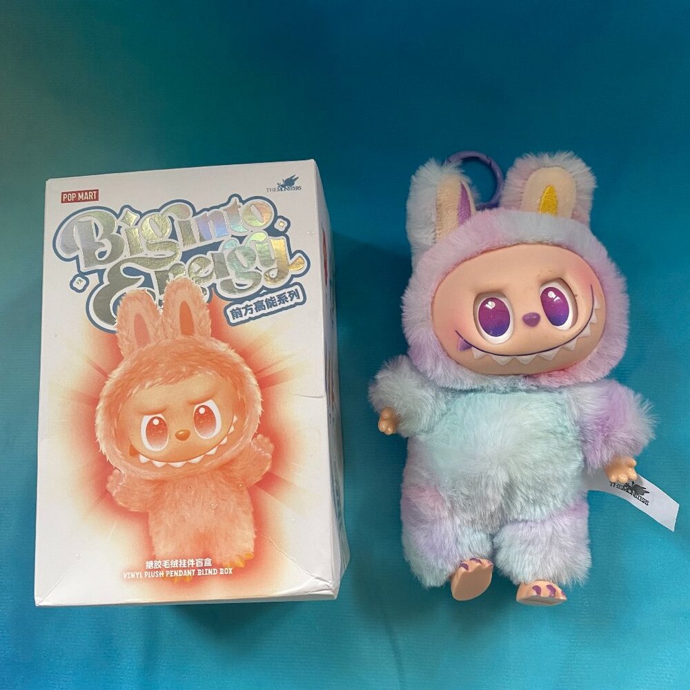 POP MART Labubu purple key pendant doll bag pendant